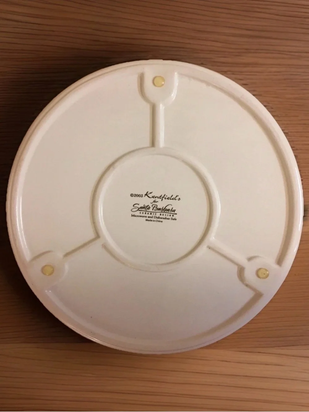 Gourmet Santa Barbara Round Ceramic Serving Plate and Cheese Knife Set -